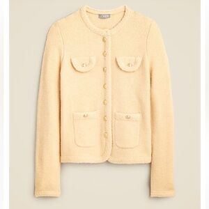 J. Crew Aged Parchment Textured Bouclé Jacket